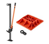 VEVOR Gato Agrícola con Base 122 cm con Elevación Alta y Trinquete Carga Máxima de 3,18 T para Uso Todoterreno de Alta Resistencia con Rango de Elevación de 130,1-1079,5 mm para Tractor, Camión, SUV