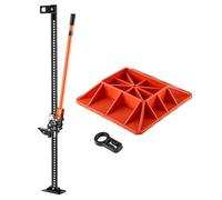 VEVOR Gato Agrícola con Base 153 cm con Elevación Alta y Trinquete Carga Máxima de 3,18 T para Uso Todoterreno de Alta Resistencia con Rango de Elevación de 130,1-1380 mm para Tractor, Camión, SUV