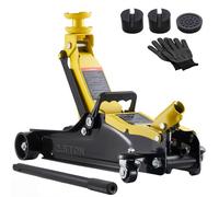 VEVOR Gato de Perfil Bajo Capacidad de 2,5 t, Gato Hidráulico de Acero con Bomba de Elevación Rápida de Un Solo Pistón y Asiento Elevado, Rango de Elevación 85-320 mm, para Automóviles, Vehículos