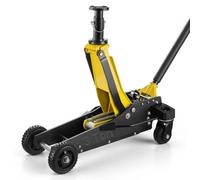 VEVOR Gato de Perfil Bajo Capacidad de 3 t, Gato Hidráulico con Bomba de Elevación Rápida de Pistón Doble y Poste de Extensión, Rango de Elevación 150 a 590 mm, para SUV, Automóviles, Vehículos