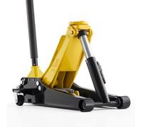 VEVOR Gato de Perfil Bajo Capacidad de 3 t, Gato Hidráulico con Bomba de Elevación Rápida de Pistón Doble, Rango de Elevación 75 a 500 mm, Barra de Soporte, para Autos Deportivos, SUV, Camionetas