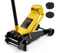 VEVOR Gato de Perfil Bajo Capacidad de 3 t, Gato Hidráulico de Acero con Bomba de Elevación Rápida de Un Solo Pistón, Rango de Elevación 130-500 mm, para Vehículos, SUV, Camionetas, Automóviles