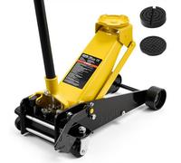 VEVOR Gato de Perfil Bajo Capacidad de 3 t, Gato Hidráulico de Acero con Bomba de Elevación Rápida de Un Solo Pistón, Rango de Elevación 130-500 mm, para Vehículos, SUV, Camionetas, Automóviles