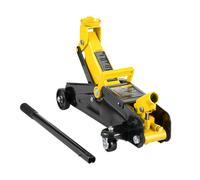VEVOR Gato Hidráulico de Piso de Perfil bajo de 2000 kg, Hierro Resistente, para Automóvil, Bomba de Elevación Rápida de Un Solo Pistón, Rango de Elevación 125,2 a 335 mm(Amarillo), 447 x 200 x 180 mm