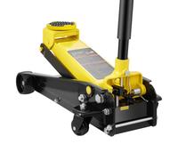 VEVOR Gato de piso, Gato de piso de perfil bajo de 3 toneladas, Gato de piso de carreras de acero resistente con bomba de elevación rápida de un solo pistón, Rango de elevación del gato de piso 5.12"-