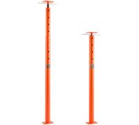 VEVOR Gato de Piso para Casa con Viga de Soporte Ajustable - Altura 134,62-236,22 cm, Capacidad Máxima 8164,66 kg - Gato Telescópico de Acero para Soporte Temporal
