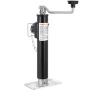 VEVOR Gato para Remolque, Capacidad de Carga Dinámica de 907 kg, Gato para Remolque Giratorio con Montaje en Tubería Soldable Soporte de Elevación de 254 mm con Manija para Remolque para Yates