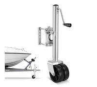 VEVOR Gato de Remolque con Rueda, Capacidad de Carga de 907 kg, con Rueda de PP y Mango Ergonómico, Rango de Elevación de 381-685 mm, Giratorio de 90°, para Autocaravanas, Barcos, Remolques