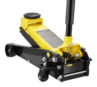 VEVOR - Gato de Rodillo de 3 toneladas, Gato de Piso hidráulico de Perfil bajo, Altura de elevación 130-500 mm, Acero Resistente, con Bomba de elevación rápida de pistón único, para Levantar camión