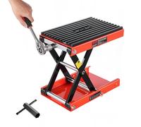 VEVOR Gato de Tijera para Motocicleta, Carga 544 kg, Rango de Altura 105 a 380 mm, Acero Resistente, con Trinquete y Manivela para Vehículos Todo Terreno y Motos Cross, 420 x 240 x (105-380) mm