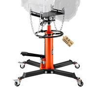 VEVOR Gato de Transmisión Hidráulica, Carga de Gato Telescópico 0.6T, Elevación Alta 87-174cm con Pedal, Rueda Giratoria de 360°, para Elevar Caja de Cambios Mantenimiento Taller de Garaje