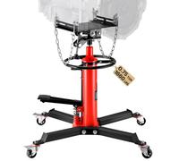 VEVOR Gato de Transmisión Hidráulico 1660 lbs Telescópico Vertical de Elevación 85 x 65 x 85 cm Rojo Acero Bomba Hidráulica de Pie de Elevación Gatos de Accionamiento Hidráulico de un Cilindro