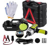 VEVOR Kit de Gato Hidráulico Eléctrico, 5 T Gato Hidráulico Eléctrico 4 Funciones, 12 V Gato Eléctrico para Automóvil Gato Eléctrico, Gato Eléctrico Hidráulico para Sedanes SUV o Cualquier Vehículo