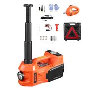 VEVOR Gato Eléctrico para Automóvil, 5 Toneladas, con Inflador Incorporado, con Llave de Impacto Eléctrica y Luz LED, Kit de Gato Portátil para Sedán, SUV, Camión, Naranja, 292 x 120 x 155 mm