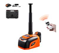 VEVOR Gato Eléctrico para Automóvil, 5 Toneladas, Gato de Tijera Eléctrico Ajustable con Gran Capacidad de Carga, con Luz LED y Control Remoto, para Sedán, SUV, Camión, 230 x 160 x 160 mm, 0-45 ℃