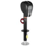 VEVOR Gato Eléctrico para Remolque con Conector de 2 vías, Función de Memoria, Manivela Manual y Cubierta Resistente a la Intemperie, Carga de 1588 kg Elevación de 240-760 mm, para Remolques