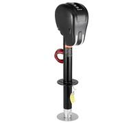 VEVOR Gato Eléctrico para Remolque con Conector de 2 vías, Función de Memoria, Manivela Manual y Cubierta Resistente a la Intemperie, Carga de 1588 kg Elevación de 240-760 mm, para Remolques