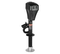 VEVOR Gato Eléctrico para Remolque con Conector de 7 Pines, Manivela Manual y Cubierta Resistente a la Intemperie, Carga de 2267 kg Elevación de 255-860 mm, para Remolques, Autocaravanas, Negro