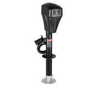 VEVOR Gato Eléctrico para Remolque con Conector de 7 Pines, Manivela Manual y Cubierta Resistente a la Intemperie, Carga de 2267 kg Elevación de 255-860 mm, para Remolques, Autocaravanas, Negro