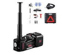 VEVOR Gato Eléctrico Portátil para Automóvil, 5 Toneladas, Gato de Tijera Eléctrico con Inflador Incorporado, 12 V con Llave de Impacto Eléctrica y Luz LED, para Sedán, SUV, Camión, 315 x 155 x 155 mm