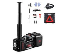 VEVOR Gato Eléctrico Portátil para Automóvil, 5 Toneladas, Gato de Tijera Eléctrico con Inflador Incorporado, 12 V con Llave de Impacto Eléctrica y Luz LED, para Sedán, SUV, Camión, 315 x 155 x 155 mm