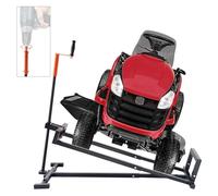 VEVOR Gato Elevador para Cortacésped, Carga de 399,1 kg, Gato Telescópico de Mantenimiento con Manivela y Mango para Herramientas Eléctricas, para Tractores de Césped y Tractores de Jardín, Negro