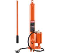 VEVOR Gato hidráulico de ariete Largo, Cilindro de elevación de Motor de 8 T con Bomba de Aire y Bomba de pistón único, Base de Horquilla de Cilindro de ariete hidráulico para polipastos de elevación