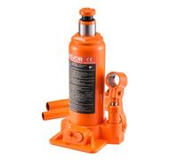 VEVOR Gato Hidráulico de Botella 6 T, Rango de Elevación 195-375 mm, a Automóviles, SUV, Camionetas, Talleres Mecánicos, Elevadores de Viviendas y Equipos Agrícolas, Naranja, 110 x 105 x 195 mm