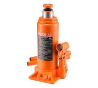 VEVOR Gato Hidráulico de Botella, Capacidad de 10 T, Rango de Elevación de 235-470 mm, para Automóviles, SUV, Camionetas, Talleres Mecánicos, Elevadores de Viviendas y Equipos Agrícolas, Naranja