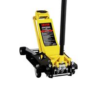 VEVOR Gato Hidráulico de Perfil Bajo para Vehículos Deportivos Multiusos, Capacidad de 4 T, con Carretilla de Acero y Bomba de Acción Rápida de Doble Pistón, Rango de Elevación de 100 a 545 mm