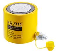 VEVOR Gato hidráulico de pistón de 50 T carrera de 50 mm cilindro hidráulico de pistón de simple efecto de metal sólido elevación rápida para industria, taller de chasis y carrocería automotriz