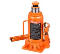 VEVOR Gato Hidráulico de Suelo 12 T, con Alcance de Elevación de 205-400 mm, para Coches, SUV, Camionetas, Talleres Mecánicos, Ascensores Domésticos y Maquinaria Agrícola, Naranja, 128 x 125 x 205 mm