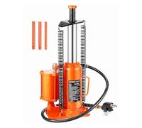 VEVOR Gato Hidráulico Neumático de Botella Capacidad de 12 T, Elevación de 265 a 505 mm, Gato Neumático Manual con Bomba para Reparación de Automóviles, Camionetas, Camiones, Vehículos, Naranja