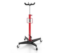 VEVOR Gato Hidráulico para Coche, con Capacidad de Elevación 500 kg, con Pedal, Rueda Giratoria 360°, Altura de Elevación 112-187 cm, para Taller/Garaje, Rojo y Negro, 640 x 575 x 1140-1890 mm
