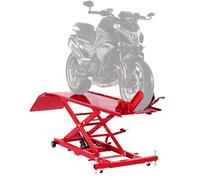 VEVOR Gato Hidráulico para Motocicleta, Carga 457 kg, Flexible de 360°, Rango de Altura 22 a 80 cm, con Cerradura de Seguridad para Vehículos Todoterreno y Motos de Cross, 2785 x 1015 x 1018 mm