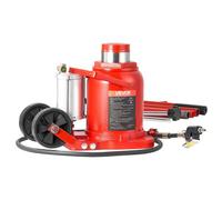 VEVOR Gato Neumático, Capacidad de Elevación 50 T, Rango de Elevación 265 a 410 mm, con Bomba para SUV, Camionetas, Autocaravanas, Reparación de Automóviles, Rojo, 395 x 230 x 265 mm, 0,9-1,2 MPa