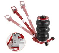 VEVOR Gato Neumático Carga de 3 T Elevación de 140-450 mm Gato Neumático 0,8-1,0 MPa 3 Cojines de Aire Mango Largo Ajustable Elevación Rápida para Reparación de Coches Mantenimiento SUV Taller Garaje