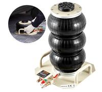 VEVOR Gato Neumático Carga de 3 T Gato de Aire de Triple Bolsa Elevación de 140-450 mm Gato de Aire para Coche 0,8-1,0 MPa Elevación Rápida 3-5S, con Asas Laterales para Coches, Garajes, Reparaciones