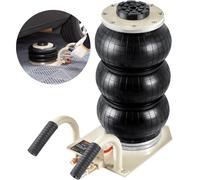 VEVOR Gato Neumático Carga de 3T Elevación de 140-450mm Gato Neumático 0,8-1,0MPa Gato Hinchable 3 Cojines de Aire Elevación Rápida Fácil Portátil para Reparación Mantenimiento Coche SUV Taller Garaje
