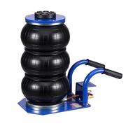 VEVOR Gato Neumático de 3 T con 6 Tubos de Acero, Mango Corto y Triple Bolsa de Aire, Altura Máxima de Elevación de 45 cm, para Coches, SUV, Camionetas y Talleres, 510 x 268 x 140-450 mm, Azul