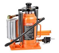 VEVOR Gato Neumático de Botella, Capacidad 20 T, Rango de Elevación 260 a 495 mm, con Bomba para SUV, Camionetas Pickup, Autocaravanas y Reparaciones de Automóviles, 235 x 155 x 260 mm, Naranja