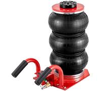 VEVOR Gato Neumático de Triple Bolsa Carga de 3 T Gato de Aire para Coche Elevación de 140-450 mm Gato Hidráulico Elevador Rápido para Reparación Mantenimiento Coche SUV Taller Garaje
