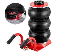 VEVOR Gato Neumático de Triple Bolsa Carga de 3 T Gato de Aire para Coche Elevación de 140-450 mm Gato Hidráulico Elevador Rápido para Reparación Mantenimiento Coche SUV Taller Garaje