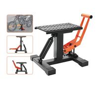 VEVOR Gato para Moto Carga de 200 kg Altura de Elevación 25,5-46 cm Elevador Hidráulico con Sillines Antideslizantes Mesa Elevadora para Moto Elevación Rápida para Mantenimiento ATV Taller Garaje