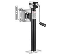 VEVOR Gato para Remolque, Capacidad de Carga Dinámica de 2267 kg, Gato para Remolque con Pernos Soporte de Elevación de 365 mm con Manija para Remolque de RV, Remolque para Yates, Remolque Utilitario