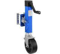 VEVOR Gato para Remolque de Barcos Carga 725 kg Rueda Giratoria para Remolque de Servicio Pesado con Rueda de PP Elevación 410-670 mm para Remolque de Autocaravana, Equitación, Utilidad, Yate