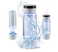 VEVOR Generador de Botella de Agua de Hidrógeno, 380 ml de Capacidad Fabricante de Agua de Hidrógeno Portátil, Máquina Ionizadora de Agua Rica en Hidrógeno con Tecnología con Tubo de Inhalación Nasal