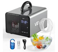 VEVOR Generador de Ozono 36000 mg/h con Control Remoto y Pantalla Táctil, Doble Modo, Máquina de Ozono con Doble Manguera, Difusores de Corindón, Cobertura hasta 300 m², para Oficina Hogar Cocina