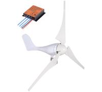 VEVOR Generador de Turbina de Viento 400 W 12 V Turbina de Viento con 3 Palas Velocidad Nominal de 800 r/min Aerogenerador de Controlador de Carga DC 12 V con Cojinetes Dobles para Carreteras y Barcos