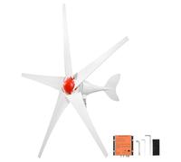 VEVOR Generador Eólico 12 V 800 W Turbina Eólica de 5 Palas con Controlador, MPPT, Aerogenerador con Arranque de 2,5 m/s, Protección IP67, Cuerpo de Aluminio para Casa, Granja, Barco y Autocaravana
